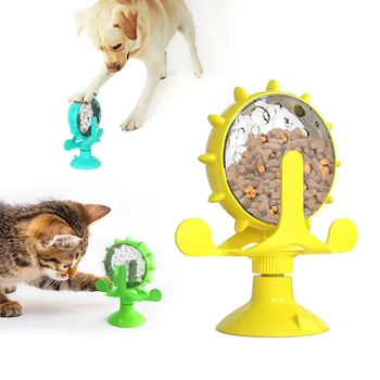 1Pc Interaktyvus Gydyti Ištekėjimo Žaislas, skirtas Mažiems Šunims, Katėms Lėtas Šuo Finansuojančiojo Šuo Varantys Sukasi vėjo malūnas Mažylis siurbtukas Pet products