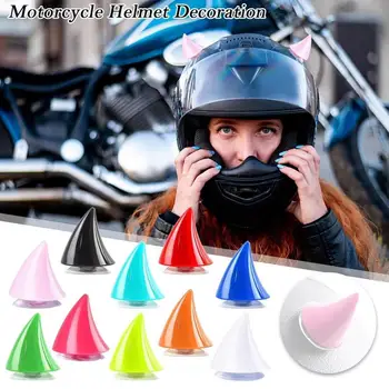 2VNT Motociklo Šalmas Gumos Ragų Mielas Apdailos Motociklo Galvos Apdaila, Motociklų, Automobilių Aksesuarai, Motociklų Lipdukas
