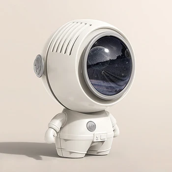 Astronautas Kabinti ant Kaklo Ventiliatorius Nešiojamų Mažas Astronautas USB Mini Nešiojamą Bladeless Silent Stalinis Ventiliatorius Kempingas, Žygiai, Žvejyba