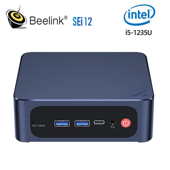 Beelink SEi12 Intel 12 i5 1235U 10 branduolių 12 Temas lris Xe Grafika 16G DDR4 3200MHz 500G SSD Wifi6 C Tipo Stalinį Kompiuterį