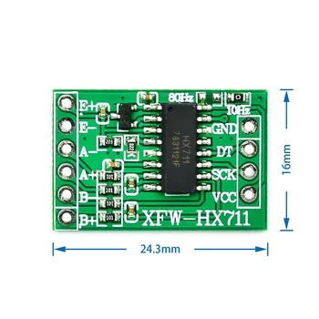 Dual-channel HX711 Svėrimo Slėgio Jutiklis, 24-bit Tikslumo A/D Modulis