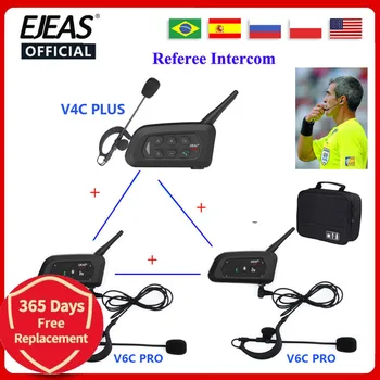 EJEAS Futbolo 3 Teisėjas Domofonas laisvų Rankų įranga 1200M Futbolo Dvipusis Konferencija 