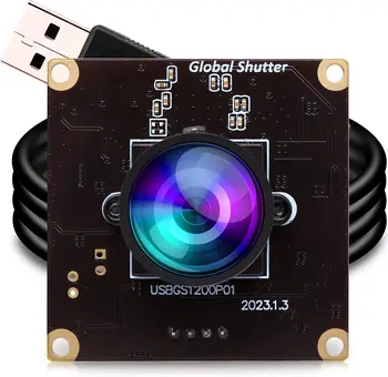 ELP Pasaulio Užrakto USB Kameros Modulis 1080P 90FPS Aptina AR0234 Spalvos Mini Kamera su uv-C 2.1 mm Objektyvas AI Objekto Pripažinimo