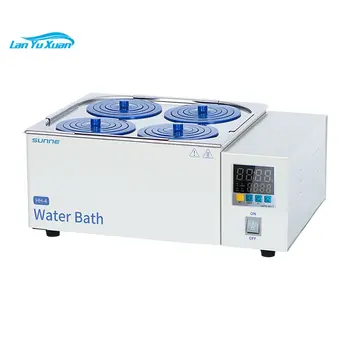 Elektros pastovios temperatūros vandens vonioje VV-4 vieno ir dviejų skylių 468 skyles, skaitmeninis displėjus, temperatūros vandens vonioje laboratorija
