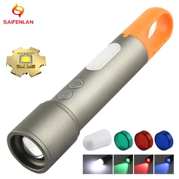 LEP Super Šviesus Pocket Pen Šviesos Mini Žibintuvėlis su Keychain naudoti Kasdien Tipas-C Įkrovimo Kempingas Lempa, COB Darbo Lemputė
