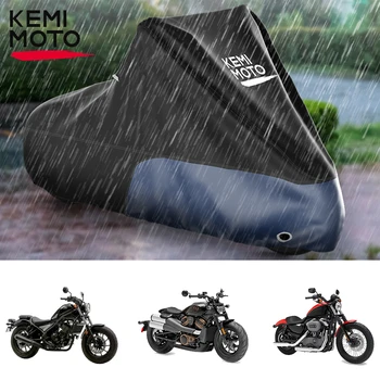 Motociklo Lietaus Vandeniui Rainproof apsauga nuo dulkių Dangtelis Honda Rebel 250 500 1100 Dirt Bike Padengti Motociklo Priedai