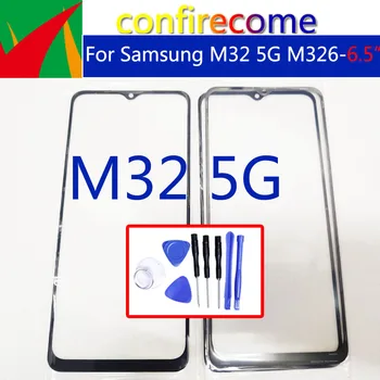 Samsung Galaxy M32 5G M326 Jutiklinis Ekranas, Priekinis Stiklas Skydelis LCD ekranas Išorinis Ekranas Objektyvo Priekinio Stiklo Pakeitimas