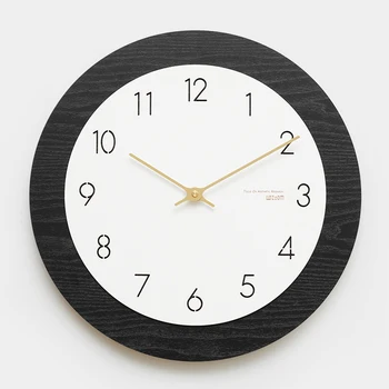 Silent Šiaurės Sieninis Laikrodis Apvalios Office Dizaineris Minimalistinis Klasikinis Sieninis Laikrodis Italija Estetinės Wandklok Apdailos GXR45XP