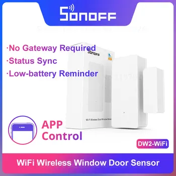 Sonoff DW2-WiFi Bevielio ryšio Saugumą, Durų/Langų Jutiklis Signalizacija Pranešimo Smart Sceną per eWeLink APP Parama Sonoff Prietaisų IFTTT