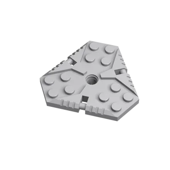 Statybos Blokai, Plokštės, Modifikuotas 6 x 6 mm Šešiakampis su Pin Hole Suderinamas su LEGO 27255 Paramos SS Priedai, Dalys Asamblėja