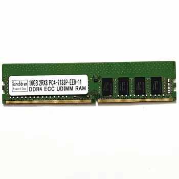SureSdram DDR4 16GB 2133 ECC UDIMM Server RAM, 16 GB 2RX8 PC4-2133P-EE0-11 DDR4 Darbalaukio Serverio Atmintį
