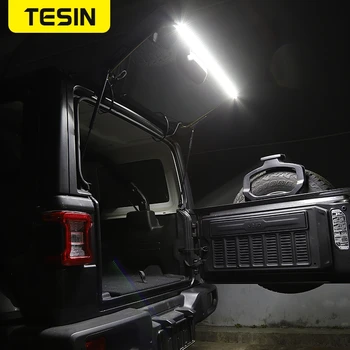 TESIN Bagažinės Lemputė bagažo skyriaus Apšvietimas Galiniai Žibintai LED Lempa Jeep Wrangler TJ JK JL 1997-2022 Automobilio Interjero Priedai