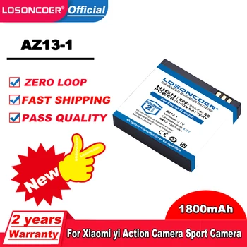 LOSONCOER 1800mAh AZ13-1 AZ13 daugkartinio Įkrovimo Baterija Xiaomi Yi 1 Veiksmo Kamera Xiaomi YI AZ13 1 Baterijos