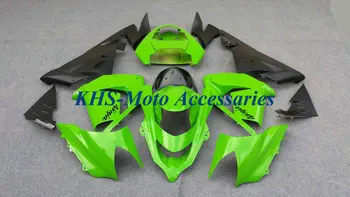 Motociklo Lauktuvės Komplektas KAWASAKI Ninja ZX-10R 04 05 ZX 10R 2004 2005 ABS Plastiko Žalia Juoda Kėbulo Rinkinys